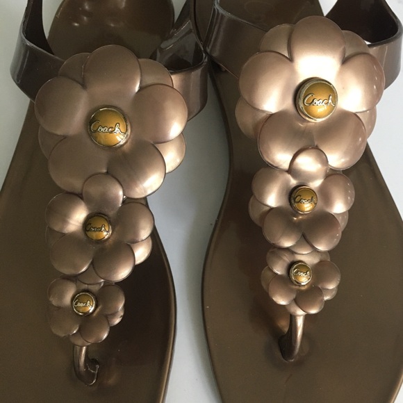 Coach Bronze Sandals - Picture 4 of 6